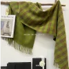 Wholesale of new cross-border export ready-made scarves with double-sided checkered and retro square patterns. Supply chain through e-commerce streaming Specification image